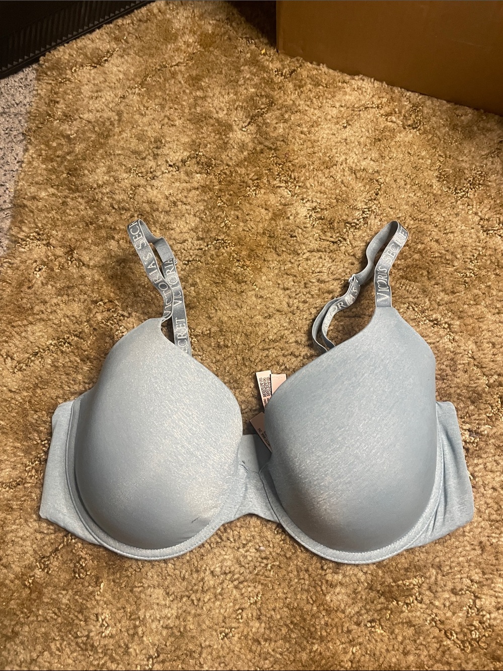 Victoria’s Secret Blue T Shirt Lightly Lined Bra Size 36D